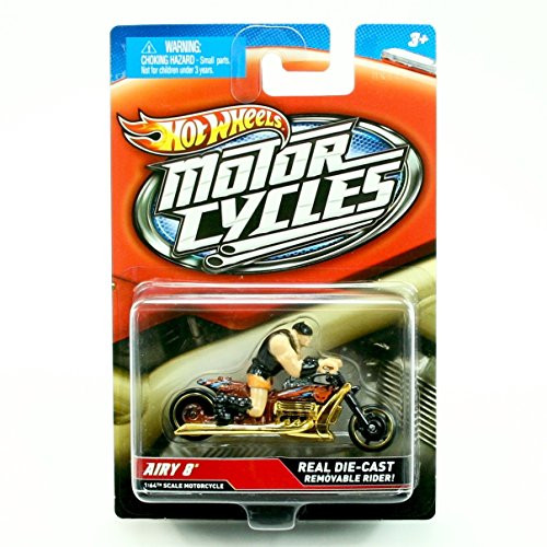 Motorcycle & Rider AIRY 8 (Gold & Black) Hot Wheels 1:64 Scale 2012 Die-Cast Vehicle Motorcycle & Rider AIRY 8 (Gold & Black) Hot Wheels 1:64 Scale 2012 Die-Cast Vehicle