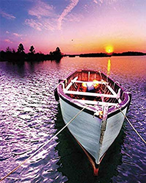 DIY 5D Diamond Painting by Number Kits Crystal Rhinestone Diamond Embroidery Paintings Pictures Arts Craft for Home Wall Decor Full Round Drill Purple Boat DIY 5D Diamond Painting by Number Kits Crystal Rhinestone Diamond Embroidery Paintings Pictures Arts Craft for Home Wall Decor Full Round Drill Purple Boat