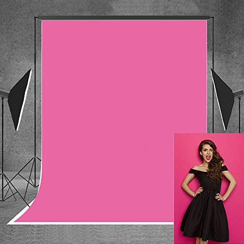 Allenjoy 5x7ft Fabric Hot Pink Photography Backdrop Solid Color Portrait Photo Studio Fuchsia Background Headshots Product Photoshoot Photocall Photographer Props Allenjoy 5x7ft Fabric Hot Pink Photography Backdrop Solid Color Portrait Photo Studio Fuchsia Background Headshots Product Photoshoot Photocall Photographer Props