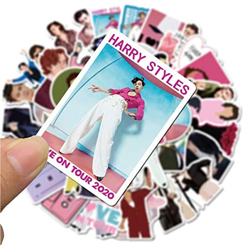 Singer Harry Style Stickers 50PCS for Laptop and Water BottlesWaterproof Durable Trendy Vinyl Laptop Decal Stickers Pack for Teens Water Bottles Computer Travel Case  Harry Style