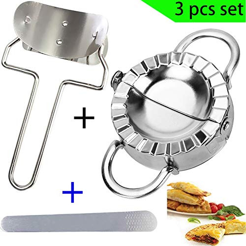Zoojee Dumpling Maker   Multifunctional Kitchen Accessories Pierogi Empanada Ravioli Mold Press Set Wrapper Pastry Dough Cutter 1 Dumpling Mould and 1 Dumpling Wrapper Cutter