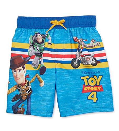 Disney Pixar Woody and Buzz Lightyear Swim Trunks for Boys   Toy Story 4  12 Months  Blue
