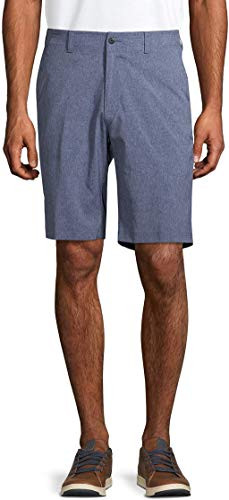 Ben Hogan Men s Performance Flat Front Active Flex Waistband Golf Short  44 Denim Heather