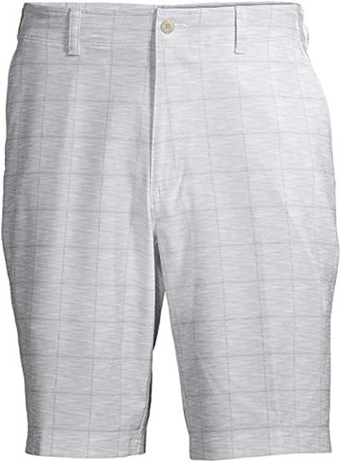 Ben Hogan Men s Performance Flat Front Active Flex Waistband Golf Short  46 Bright White Plaid