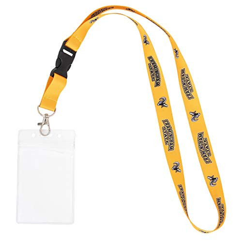 Framingham State University FSU Green College NCAA Car Keys College ID Badge Holder Lanyard Keychain Detachable Breakaway Snap Buckle  w Pouch