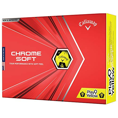 2020 Callaway Chrome Soft Golf Balls  Play Yellow Truvis