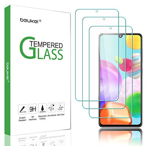 3 Pack  Beukei for Samsung Galaxy A41 Screen Protector Tempered Glass Anti Scratch Bubble Free