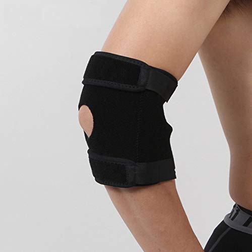 Adjustable Sports protection Neoprene elbow brace protector elbow support  One Size Black
