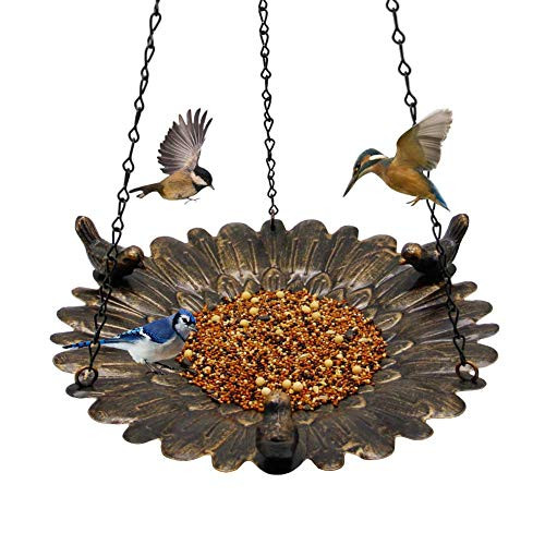 Shrdaepe Bird Feeder Hanging Tray Metal Hanging Bird Feeder Tray Seed Tray for Bird Feeders Hanging Birdbath for Outdoor Garden Backyard Decoration Shrdaepe Bird Feeder Hanging Tray Metal Hanging Bird Feeder Tray Seed Tray for Bird Feeders Hanging Birdbath for Outdoor Garden Backyard Decoration