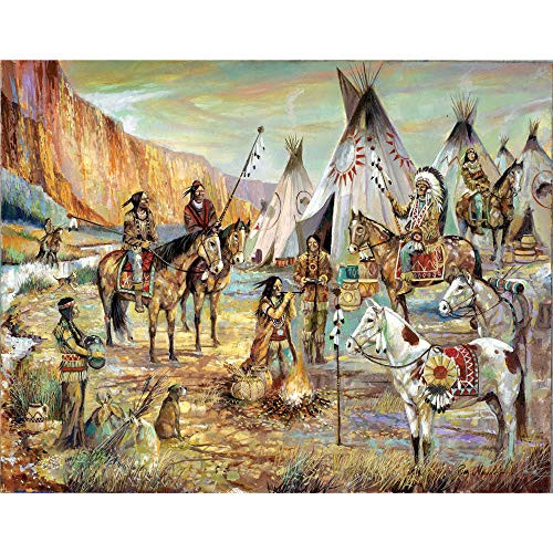 Bits and Pieces - Peaceful Village 1000 Piece Jigsaw Puzzles for Adults - Each Puzzle Measures 20" X 27" - 1000 pc Jigsaws by Artist Ruane Manning