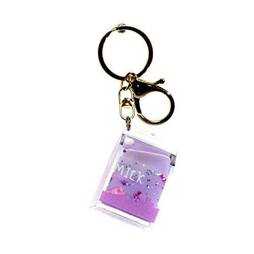 Glitter Keychain Unicorn Tropical Fruit Keychain Heart Keychain Diamond Dried Flowers Keychain Liquid Keychain  Style 55