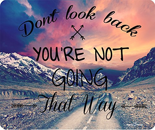 Don't Look Back Road Into Mountains Mousepad by Atomic Market