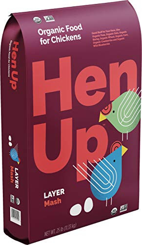 Hen Up Organic   Layer Mash Chicken Food   25 Pound  25 lb  Bag