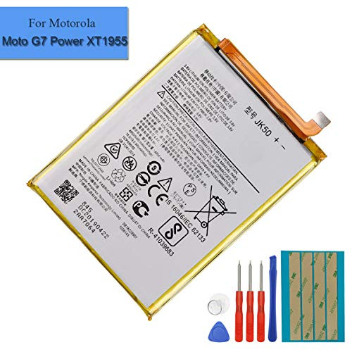 Replacement Battery JK50 Compatible with Moto G7 Power XT1955 Moto One Power XT1942 with Tools