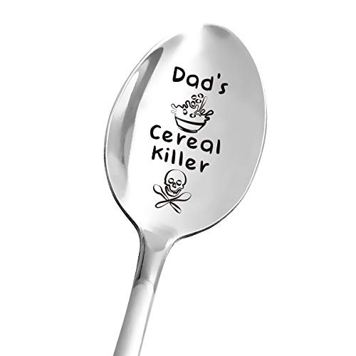 Dad s Cereal Killer Spoon Engraved   Funny Cereal Spoon Stainless Steel   Cereal Lover Gifts   Dad Gift from Daughter Son Wife   Best Father s Day Birthday Christmas Gifts Dad s Cereal Killer Spoon Engraved   Funny Cereal Spoon Stainless Steel   Cereal Lover Gifts   Dad Gift from Daughter Son Wife   Best Father s Day Birthday Christmas Gifts