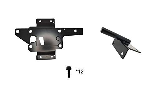 Fpz Heavy Duty Automatic gate Latch Fence Gate Latch Mounting Hardware Gate Latch Post Mount Automatic Gravity Lever Wood Sturdy and Well DesignedTwo Sided gate Latch?Gate Latch to Secure Pool