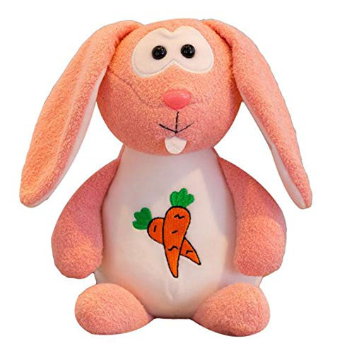 Smilesky Plush Bunny Rabbit Stuffed Animal Soft Toys Cuddly Dolls Pink 8"