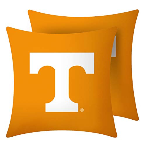 MT Sports University Throw Pillow Covers Pillow Cases Decorative Pillowcase Protecter with Zipper Without Insert Set of 2  Tennessee Volunteers Checkerboard 18  x 18