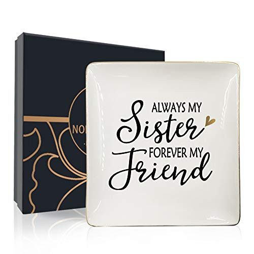Nordic Runes Sister Gifts Always My Sister Forever My Friend Ceramic Ring Dish Decorative Jewelry Tray Sister Birthday Gift for Sister from Sister Nordic Runes Sister Gifts Always My Sister Forever My Friend Ceramic Ring Dish Decorative Jewelry Tray Sister Birthday Gift for Sister from Sister