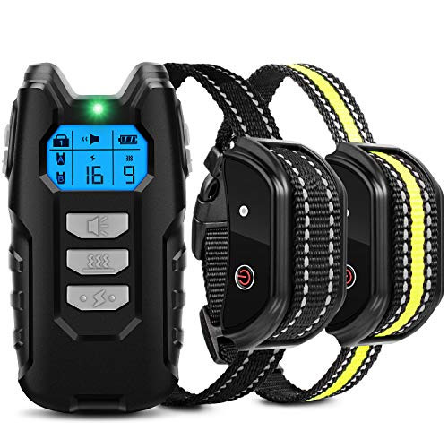 Flittor Dog Training Collar Shock Collar for Dogs with Remote 2 Receiver Rechargeable Dog Shock Collar 3 Modes Beep Vibration and Shock Waterproof Bark Collar for Small Medium Large Dogs Flittor Dog Training Collar Shock Collar for Dogs with Remote 2 Receiver Rechargeable Dog Shock Collar 3 Modes Beep Vibration and Shock Waterproof Bark Collar for Small Medium Large Dogs