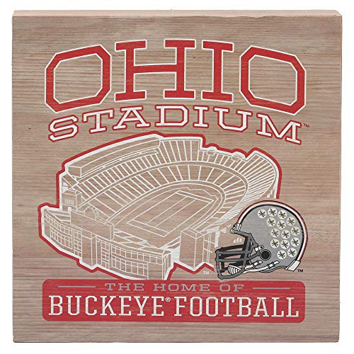 Open Road Brands Ohio State University Buckeye Football Stadium Wood Wall Decor