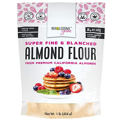 Wholesome Yum Premium Super Fine Blanched Almond Flour 16 oz 1 lb Gluten Free Non GMO Keto Friendly Flour Substitute For Low Carb Baking Wholesome Yum Premium Super Fine Blanched Almond Flour 16 oz 1 lb Gluten Free Non GMO Keto Friendly Flour Substitute For Low Carb Baking