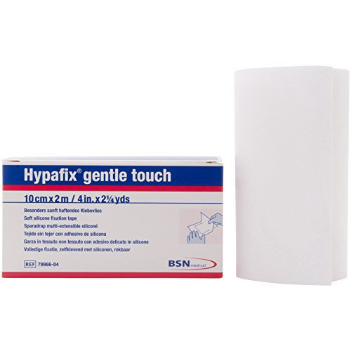 Hypafix® Gentle Touch   Soft Silicone Retention Tape for Extremely Fragile and Sensitive Skin  4  X 2 1 4 yd roll