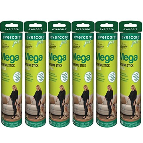 Evercare Pet Mega Roller 50 Layer Refill 6 Pack
