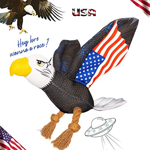 Ospetty Squeaky Durable Pet Toy for Aggressive Chewers Dogs Large Breed Puppy Teething Chew Toys Eagle Ospetty Squeaky Durable Pet Toy for Aggressive Chewers Dogs Large Breed Puppy Teething Chew Toys Eagle