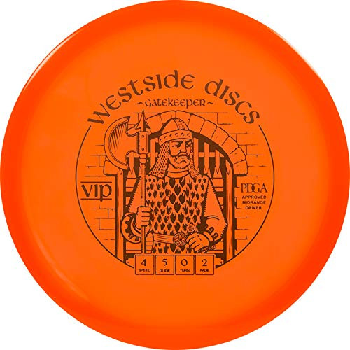 Westside Discs VIP Gatekeeper Disc Golf Midrange   Stable Frisbee Golf Midrange   Excels at Holding Angles   Stamp Colors Will Vary  Orange
