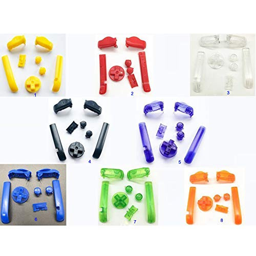 A B L R Buttons Keypads D Pads Power ON Off Buttons for Gameboy Advance for GBA Buttons  Color 5