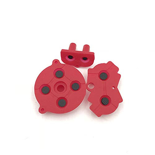 Colorful Conductive Rubber Pad Buttons A B D pad for GBA Gameboy Advance Silicone Start Select Keypad Red