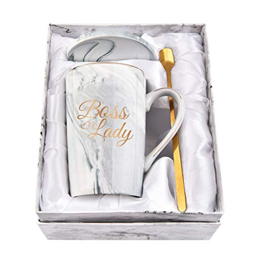 Boss Lady Coffee Mug for Women Boss Lady Gifts for Boss Women Coffee Mug Appreciation Mug for Boss Day Mug for Boss Boss Lady Mugs Printing with Gold 14Oz Gray with Exquisite Box Spoon and Coaster Boss Lady Coffee Mug for Women Boss Lady Gifts for Boss Women Coffee Mug Appreciation Mug for Boss Day Mug for Boss Boss Lady Mugs Printing with Gold 14Oz Gray with Exquisite Box Spoon and Coaster
