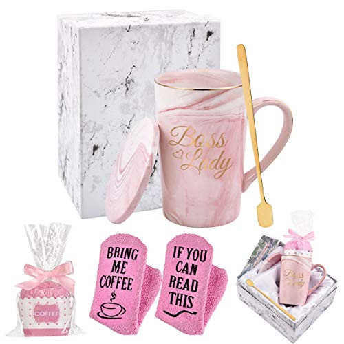 Boss Lady Gifts Boss Lady Mug and Socks Boss Lady Mugs Boss Birthday Gifts for Women Gifts for Boss Female 14Oz Pink with Exquisite Box Spoon Coaster Socks and Card Boss Lady Gifts Boss Lady Mug and Socks Boss Lady Mugs Boss Birthday Gifts for Women Gifts for Boss Female 14Oz Pink with Exquisite Box Spoon Coaster Socks and Card