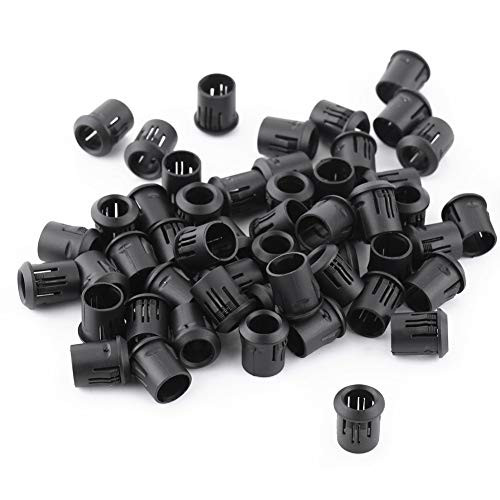 Bolsen 100pcs 3mm Black Plastic LED Clip Holder Case Cup Bezels Mounting Cases