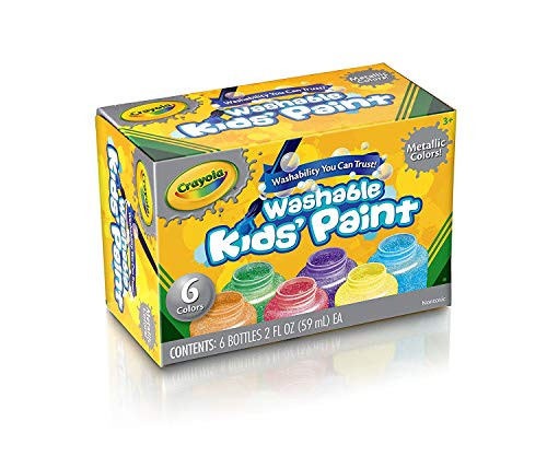Crayola Washable Kid's Paint Assorted Colors, 6 Count 2 Pack Crayola Washable Kid's Paint Assorted Colors, 6 Count 2 Pack