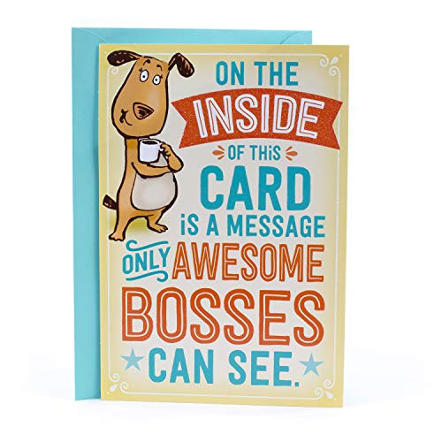 Hallmark Funny Bosss Day Card with Pop Up Awesome Bosses