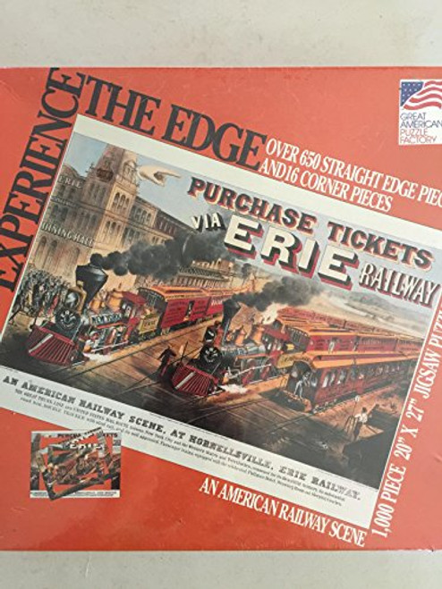 Experience the Edge 1000 Piece Jigsaw Puzzle  An American Railway Scene at Hornellsville Erie Railway