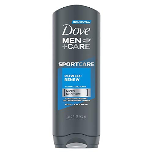 Dove MenCare Sport Care Power  Renew Revitalizing Scrub Body Wash 18 fl oz