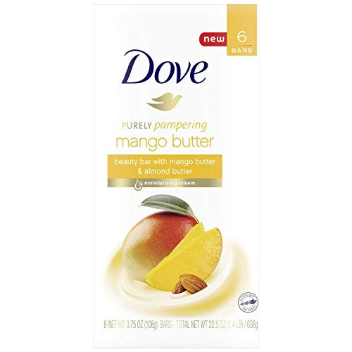Dove Beauty Bar To Moisturize Dry Skin With Mango Butter More Moisturizing Than Bar Soap 375 oz 6 Bars