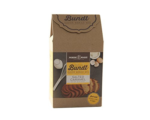 Nordic Ware Gourmet Bundt Salted Caramel Quickbread Mix Brown