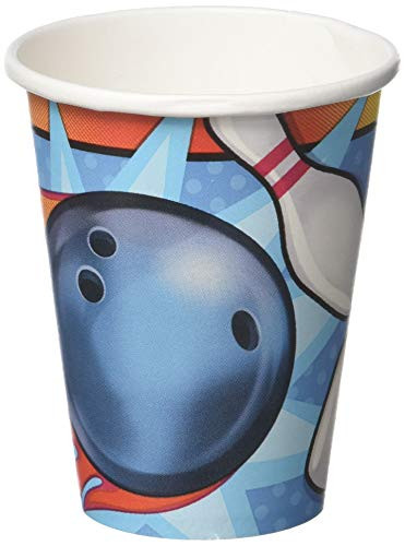 Amscan 581664 Cups  Bowling Collection  9 oz  8 pcs  Party Accessory