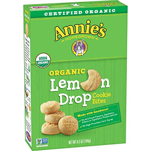 Annies Homegrown Cookie Bites Lemon Drop 65 Ounce