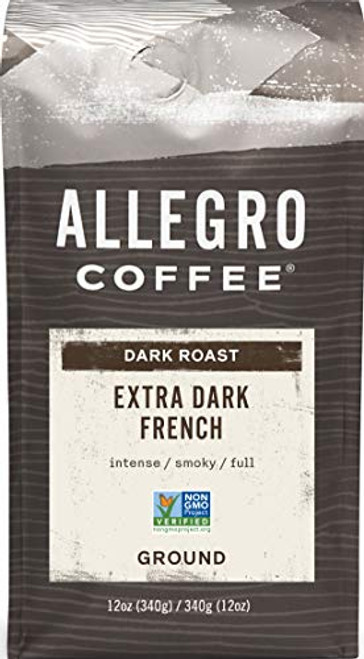 Allegro Coffee Extra Dark French Roast Ground Coffee 12 oz