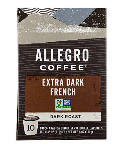 Allegro Coffee Extra Dark French Roast Coffee Capsules 38 oz 10 ct