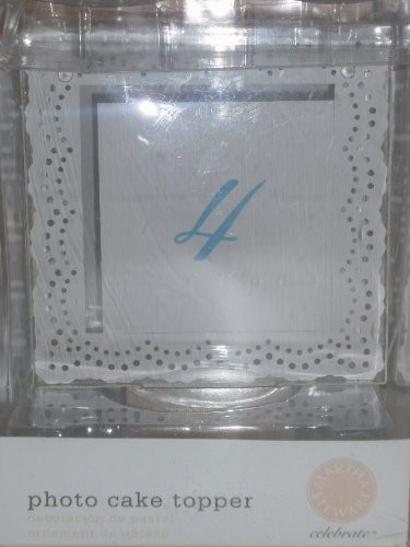 Martha Stewart Celebrate Eyelet Photo Cake Topper