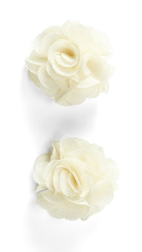 Jolees Boutique Dimensional Stickers Cream Burlap Flower