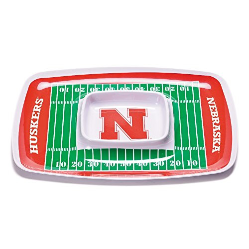 BSI NCAA Nebraska Cornhuskers Chip  Dip Tray red one Size