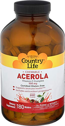 Country Life Acerola C 500 mg 180Wafers