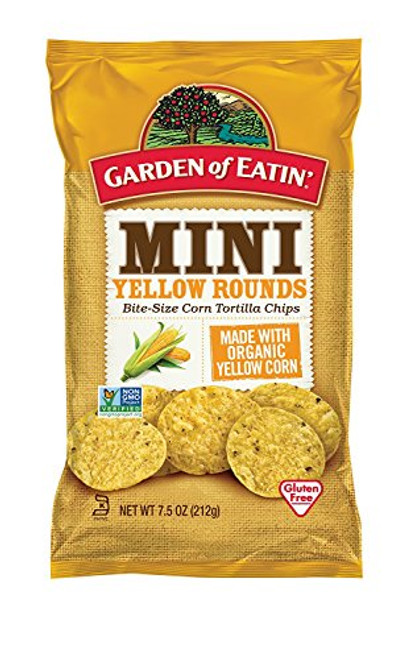 Garden of Eatin Mini Yellow Rounds Corn Tortilla Chips 75 oz Pack of 12 Packaging May Vary